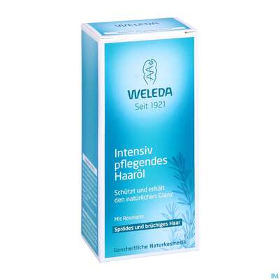 Sie sehen eine Packung Weleda Haaroel Intensiv Pflegend 50ml, Produktbild: 03 Weleda Haaroel Intensiv Pflegend 50ml, A-Nr.: 4115987 - 03
