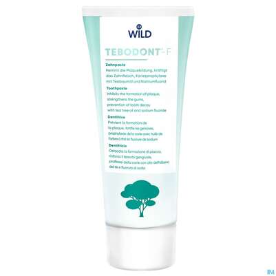 Sie sehen eine Packung Zahnpaste Tebodont-f 75ml, Produktbild: 01 Zahnpaste Tebodont-f 75ml, A-Nr.: 4391090 - 01