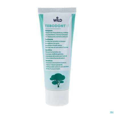 Sie sehen eine Packung Zahnpaste Tebodont-f 75ml, Produktbild: 04 Zahnpaste Tebodont-f 75ml, A-Nr.: 4391090 - 04