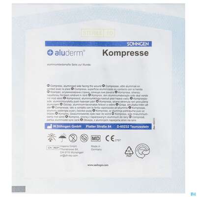 Kompressen Aluderm Einzeln Steril 7,5x 7,5cm 1st, A-Nr.: 1712464 - 01