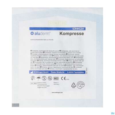 Kompressen Aluderm Einzeln Steril 7,5x 7,5cm 1st, A-Nr.: 1712464 - 02