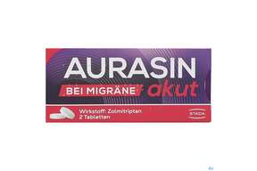 Aurasin Akut Tabl 2,5mg 2st, A-Nr.: 4987262 - 01