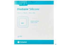 Schaumverband Biatain/steril Silikonhaftrand 10x10cm 3435 10st, A-Nr.: 3813666 - 01