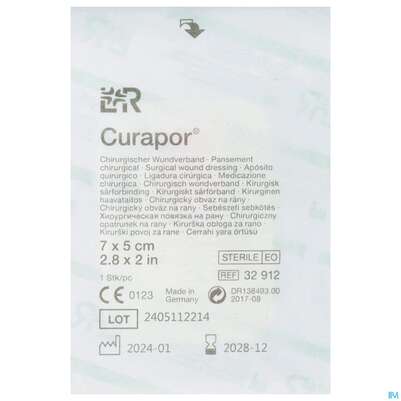 Wundverband Curapor Steril Chirurgisch 7x 5cm 1st, A-Nr.: 4534164 - 01