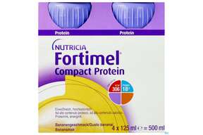 Fortimel/compact/protein 125ml Vitalflasche Banane 4st, A-Nr.: 3948716 - 01