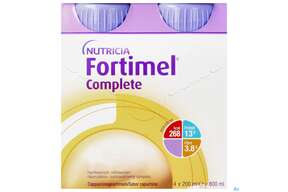 Fortimel/complete 200ml Vitalflasche Cappuccino 4st, A-Nr.: 3664798 - 01