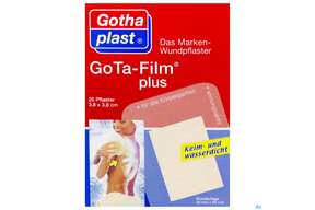 Wundpflaster Gota-film Wasserfest 3,8x 3,8cm 20st, A-Nr.: 3472975 - 01