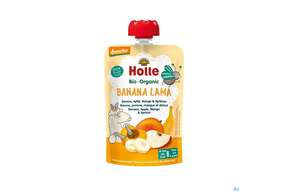 Holle Demeter Bio Fruechtepueree Ab 1 Jahr Banana Lama Banane Apfel/mango/apriko 100g, A-Nr.: 5080765 - 01