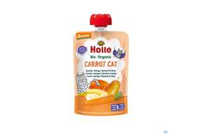 Holle Demeter Bio Fruechtepueree Ab 1 Jahr Carrot Cat Karotte Mango/banane/birne 100g, A-Nr.: 5080825 - 01