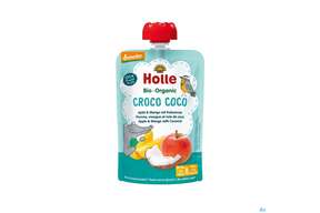 Holle Demeter Bio Fruechtepueree Ab 1 Jahr Croco Coco Apfel/mango/kokusnuss 100g, A-Nr.: 5080713 - 01