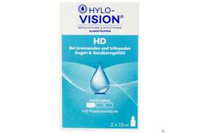 Augentropfen Hylo-vision Hd 15ml 2st, A-Nr.: 3829503 - 01