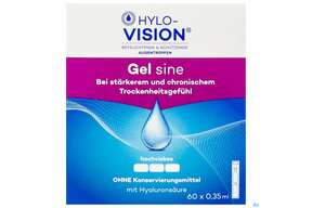 Augentropfen Hylo-vision Sine Gel 0,35ml 60st, A-Nr.: 3829578 - 01