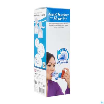 Inhalatoren U.zubehoer Aero Chamber +mundstueck/+flow-vu Ab 5 Jahren Blau Neu 1st, A-Nr.: 5476500 - 02