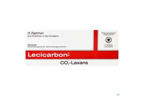 Lecicarbon Zaepfchen 12st, A-Nr.: 0031302 - 01
