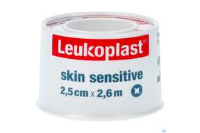 Rollenpflaster Leukoplast Skin Sensitive Fixierverband Silikon Spule 2,5cmx 2,6m 76173 1st, A-Nr.: 5109865 - 01