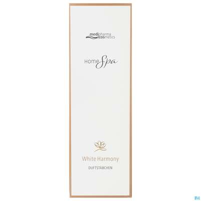 Sie sehen eine Packung Medipharma Cosmetics Home Spa White Harmony Raumduft 100ml, Produktbild: 01 Medipharma Cosmetics Home Spa White Harmony Raumduft 100ml, A-Nr.: 5775987 - 01
