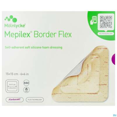 Schaumverband Mepilex/flexibel Border 15x 15cm 10st, A-Nr.: 4802280 - 01