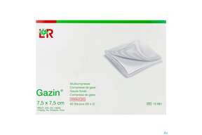 Mullkompressen Gazin Baumw.17faedig Steril 16fach 7,5x7,5cm 30x2 60st, A-Nr.: 2384720 - 01