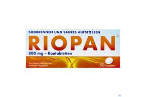Riopan Kautabl 800mg 50st, A-Nr.: 1255009 - 01
