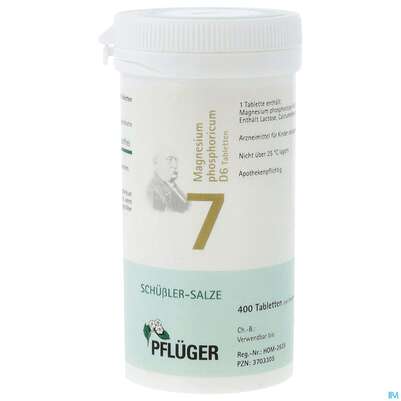 Sie sehen eine Packung Schuess 7 Magn Phos D 6 Pflu 100g, Produktbild: 01 Schuess 7 Magn Phos D 6 Pflu 100g, A-Nr.: 3703305 - 01