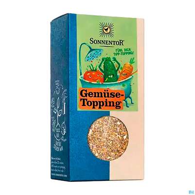 Sie sehen eine Packung Sonnentor Gewuerzzubereitung Bio Gemuesetopping Packung 00693 45g, Produktbild: 02 Sonnentor Gewuerzzubereitung Bio Gemuesetopping Packung 00693 45g, A-Nr.: 5636317 - 02