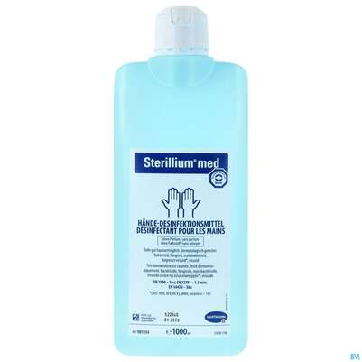 Sie sehen eine Packung Sterillium Haendedesinfektion Med 1l, Produktbild: 01 Sterillium Haendedesinfektion Med 1l, A-Nr.: 3836035 - 01