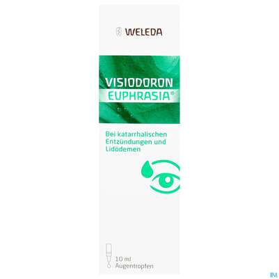 Sie sehen eine Packung Visiodoron Euphrasia Augentropfen 10ml, Produktbild: 01 Visiodoron Euphrasia Augentropfen 10ml, A-Nr.: 0553012 - 01