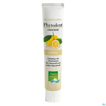 Zahnpaste Phytodent Phytopharma Creme Gruene Mineralerde Zitroneoel 75ml, A-Nr.: 4606389 - 03