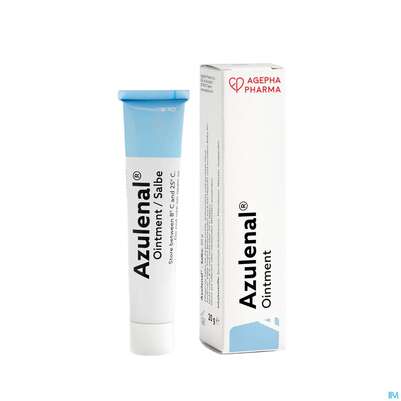 Sie sehen eine Packung Azulenal Salbe 20g, Produktbild: 05 Azulenal Salbe 20g, A-Nr.: 0005546 - 05