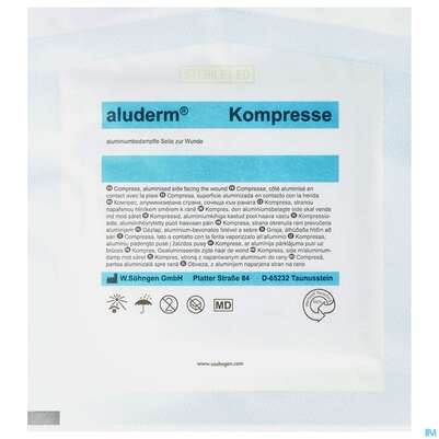 Kompressen Aluderm Einzeln Steril 20x 20cm 1st, A-Nr.: 0910334 - 01