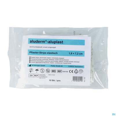 Aluderm/aluplast Strips Elast. 1,9x 7,2cm 10st, A-Nr.: 2037875 - 02