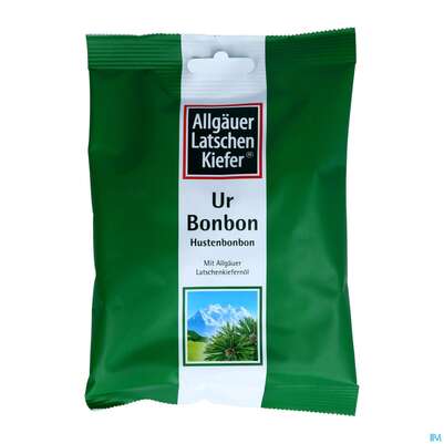 Sie sehen eine Packung Allgaeuer Latschenkiefer Ur Bonbon 75g, Produktbild: 03 Allgaeuer Latschenkiefer Ur Bonbon 75g, A-Nr.: 5445623 - 03