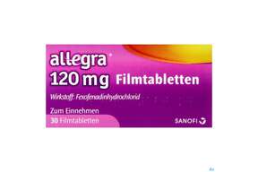 Allegra Filmtabl 120mg 30st, A-Nr.: 5515973 - 01