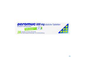 Aeromuc Tabl Löslich 600mg 20st, A-Nr.: 2423420 - 01