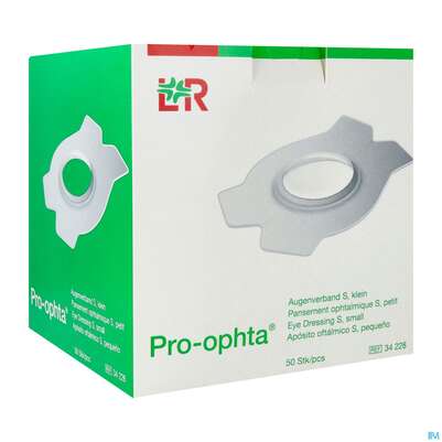 Sie sehen eine Packung Augenpflaster Pro-ophta S Klein 72x100mm 50st, Produktbild: 02 Augenpflaster Pro-ophta S Klein 72x100mm 50st, A-Nr.: 1753210 - 02
