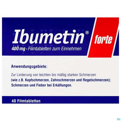 Ibumetin Filmtabl Forte 400mg 40st, A-Nr.: 2459777 - 02