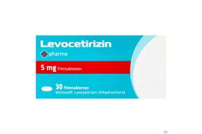 Levocetirizin-+pharma Filmtabl 5mg 30st, A-Nr.: 4475846 - 01