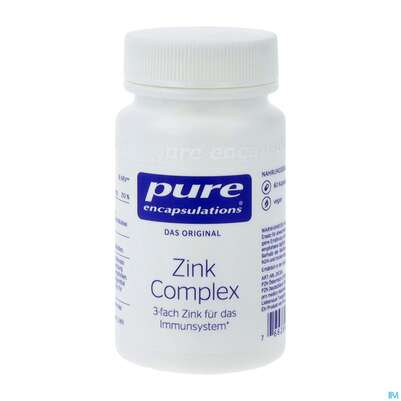 Sie sehen eine Packung Zink Kapseln Complex Pure Encapsulations Zkc6a 60st, Produktbild: 02 Zink Kapseln Complex Pure Encapsulations Zkc6a 60st, A-Nr.: 5703166 - 02