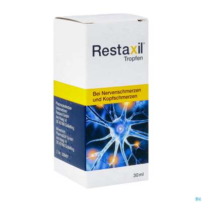 Sie sehen eine Packung Restaxil Tropfen Z Einnehmen 30ml, Produktbild: 02 Restaxil Tropfen Z Einnehmen 30ml, A-Nr.: 4954185 - 02
