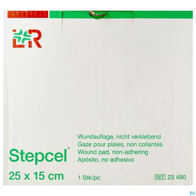 Sie sehen eine Packung Wundauflagen Stepcel/gazelin Unsteril In Rollen 25mx 15cm 1st, Produktbild: 01 Wundauflagen Stepcel/gazelin Unsteril In Rollen 25mx 15cm 1st, A-Nr.: 0986633 - 01