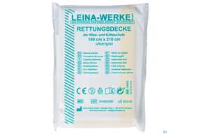Erste Hilfe Rettungsdecke Gold/silber Alu 160x 210cm 1st, A-Nr.: 2370296 - 01