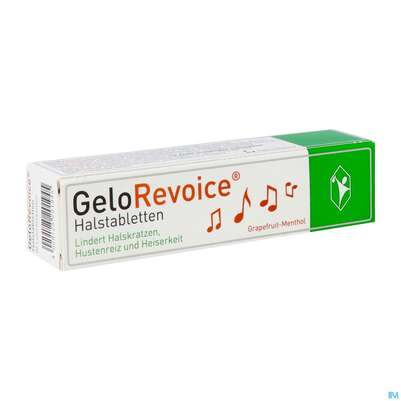 Sie sehen eine Packung Gelorevoice Halstabl Grapefruit-menthol 20st, Produktbild: 02 Gelorevoice Halstabl Grapefruit-menthol 20st, A-Nr.: 4275969 - 02