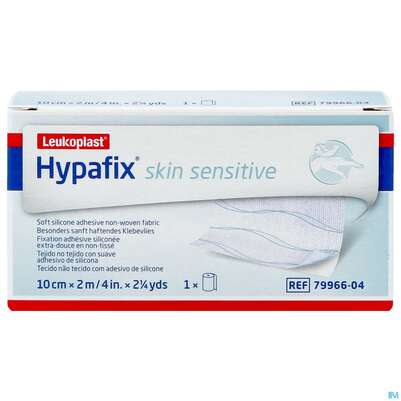 Sie sehen eine Packung Wundverband Hypafix/skin/sensitive Fixierverband/silikon 2mx10cm 7996604 1st, Produktbild: 02 Wundverband Hypafix/skin/sensitive Fixierverband/silikon 2mx10cm 7996604 1st, A-Nr.: 4605154 - 02