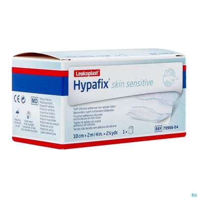 Sie sehen eine Packung Wundverband Hypafix/skin/sensitive Fixierverband/silikon 2mx10cm 7996604 1st, Produktbild: 03 Wundverband Hypafix/skin/sensitive Fixierverband/silikon 2mx10cm 7996604 1st, A-Nr.: 4605154 - 03
