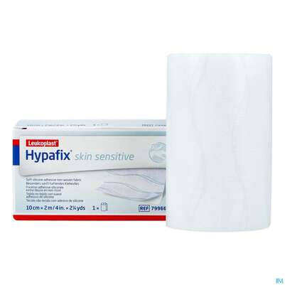 Sie sehen eine Packung Wundverband Hypafix/skin/sensitive Fixierverband/silikon 2mx10cm 7996604 1st, Produktbild: 05 Wundverband Hypafix/skin/sensitive Fixierverband/silikon 2mx10cm 7996604 1st, A-Nr.: 4605154 - 05