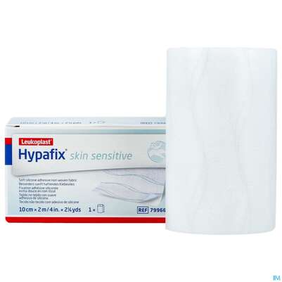 Sie sehen eine Packung Wundverband Hypafix/skin/sensitive Fixierverband/silikon 2mx10cm 7996604 1st, Produktbild: 06 Wundverband Hypafix/skin/sensitive Fixierverband/silikon 2mx10cm 7996604 1st, A-Nr.: 4605154 - 06
