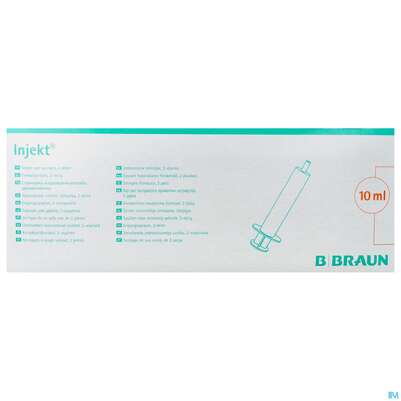Injektionsspritzen U.zubeh. Einmalspritzen Braun Injekt 10ml 100st, A-Nr.: 2692574 - 01