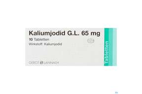 Kaliumjodid G.L. 65mg Tabletten 10 Stück, A-Nr.: 3762992 - 01