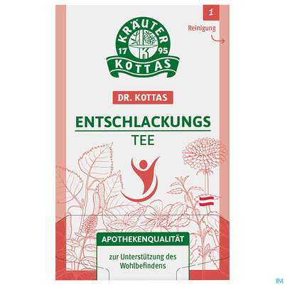 Sie sehen eine Packung Dr.Kottas Tee Entschlackung 20st, Produktbild: 02 Dr.Kottas Tee Entschlackung 20st, A-Nr.: 3886406 - 02