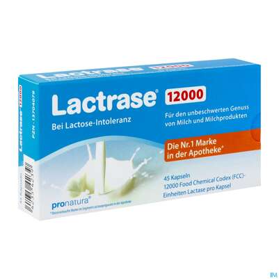 Lactrase Kapseln 12.000 Fcc -pro Natura 45st, A-Nr.: 4797231 - 02